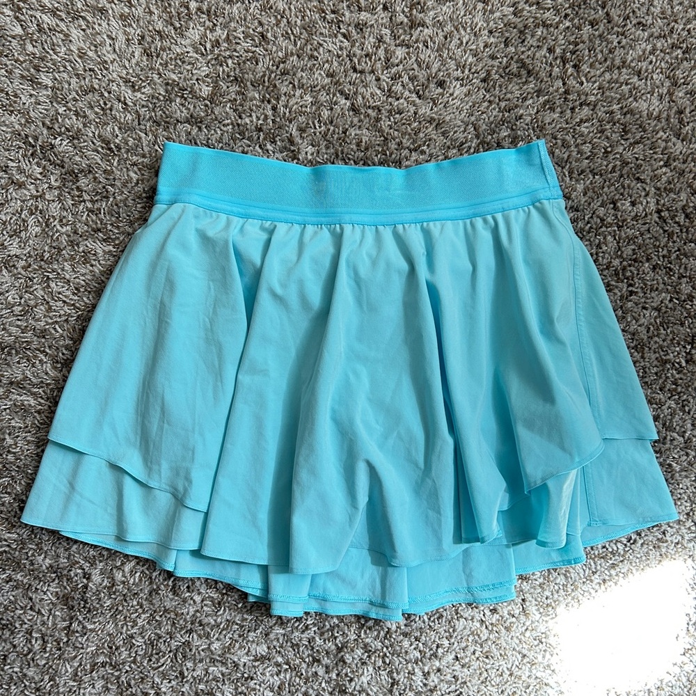 Lululemon Court Rival Skirt in Cyan Blue